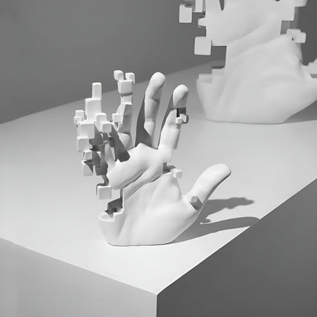 MosaicTouch - Abstrakt handstaty för modern inredning Carvallo