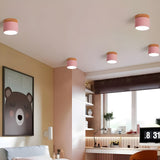 LED-taklampa i cylindrisk form – Varmt ljus i vintagestil industriell design | Med dekorativ detalj i trä Carvallo