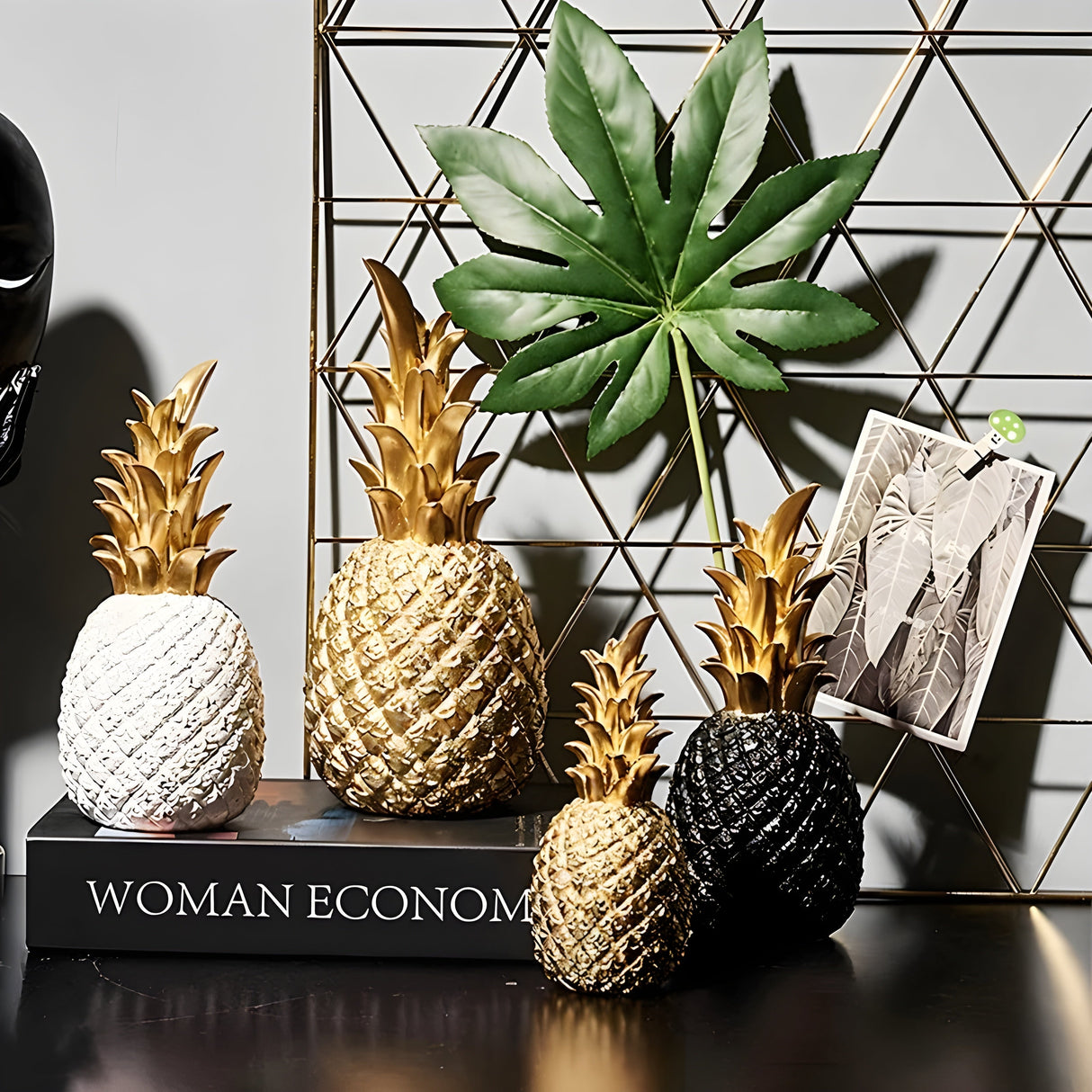 PineGlow Decor - Dekorativ Ananas-Ananas-Vardagsrumsdekor Carvallo