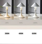 RetroLite – Trådlös bordslampa med justerbar ljusstyrka och böjd design Carvallo