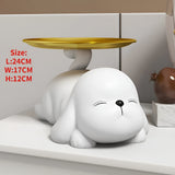 PuppyTail - Dekorativ hundnyckelhållareplatta för moderna hem Carvallo