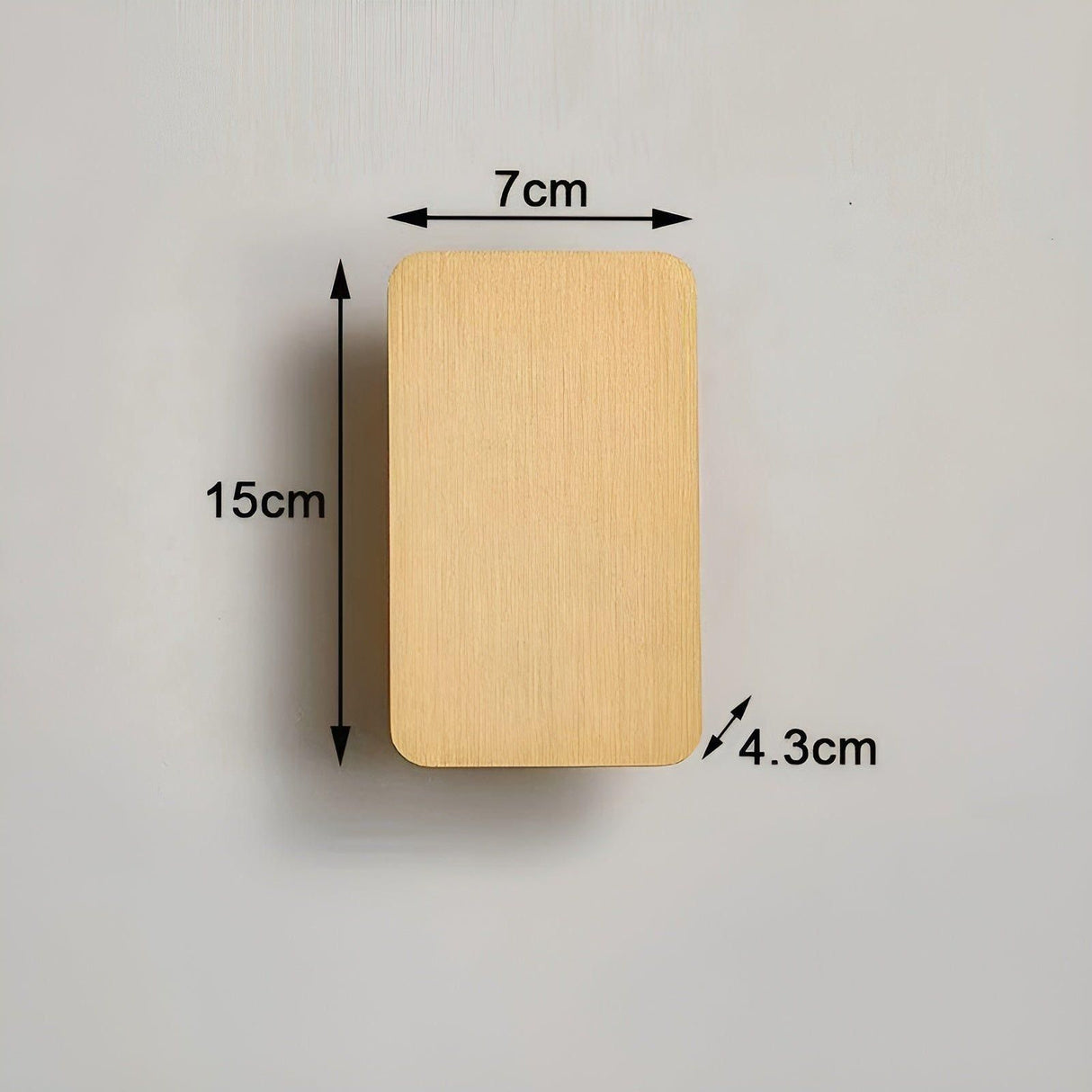 ScandiLuxe Light - Modern rektangulär LED trapphuslampa Carvallo