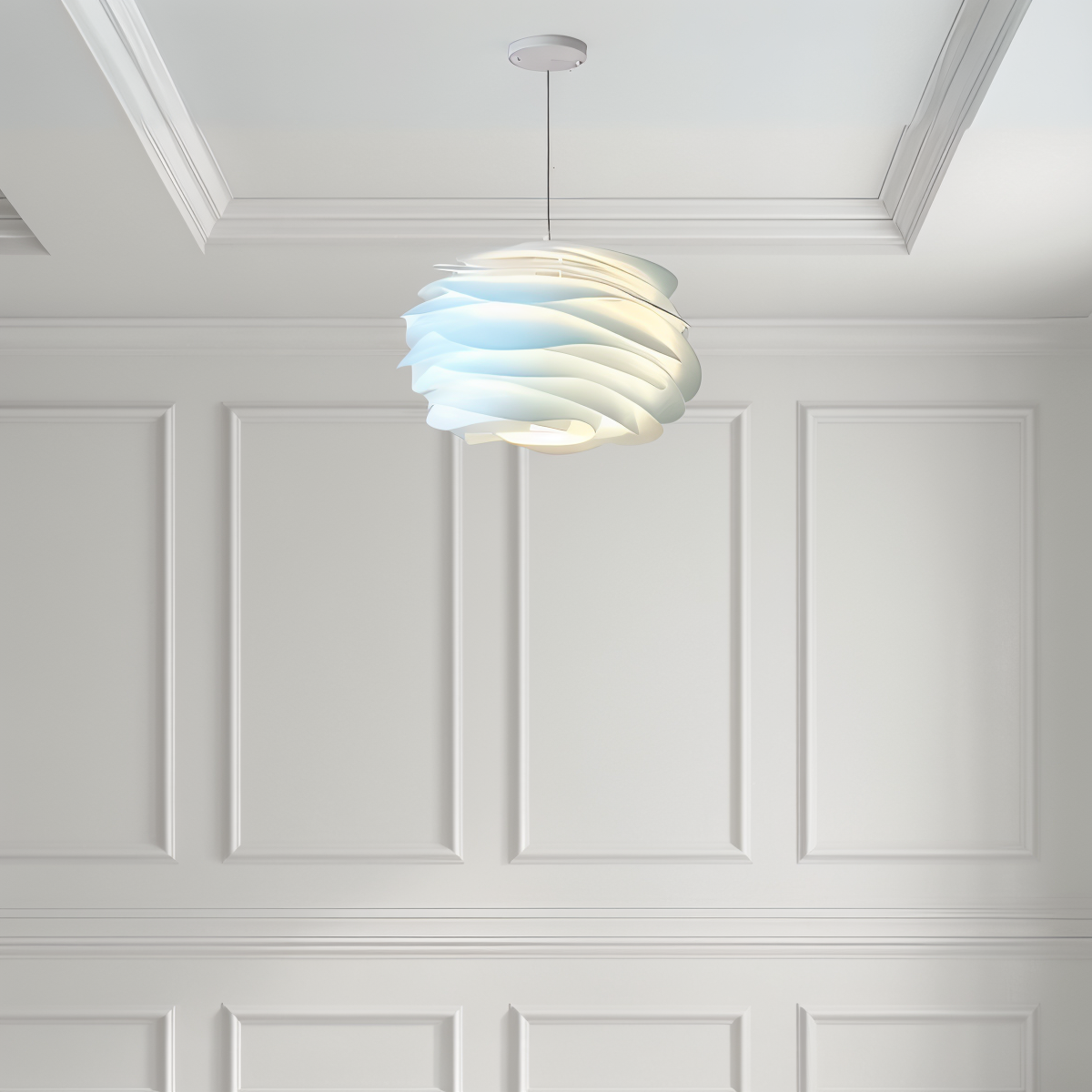 Aurora Taklampa – Stilren PVC Pendel i Blomdesign Hemnix