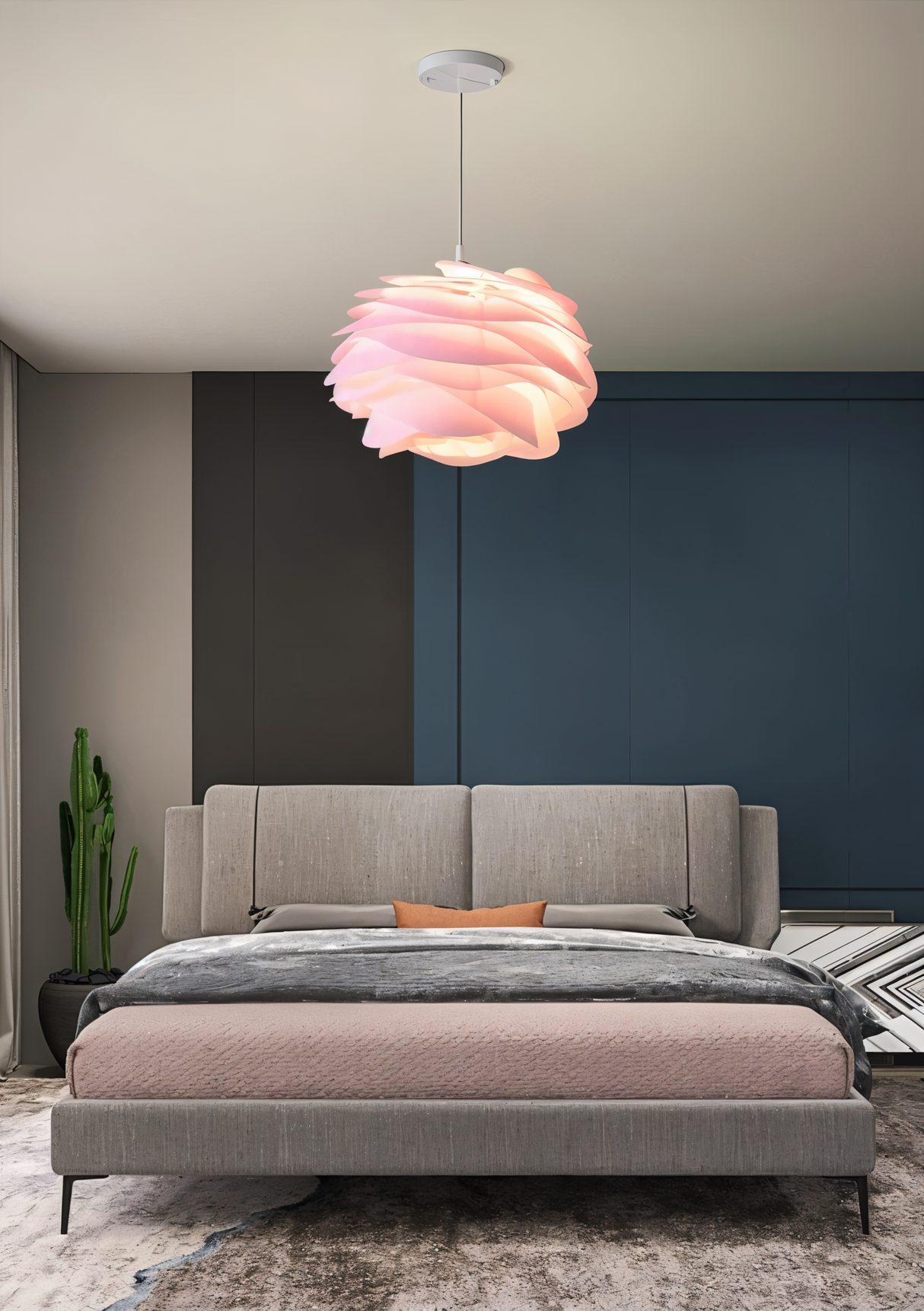 Aurora Taklampa – Stilren PVC Pendel i Blomdesign Hemnix