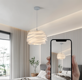 Aurora Taklampa – Stilren PVC Pendel i Blomdesign Hemnix