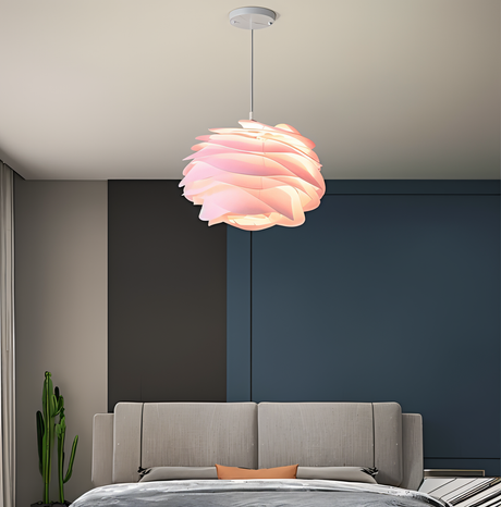 Aurora Taklampa – Stilren PVC Pendel i Blomdesign Hemnix