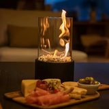 SleekFlame bordsbrasa – Elegant, bärbar och ren eld för inomhus och utomhus Carvallo