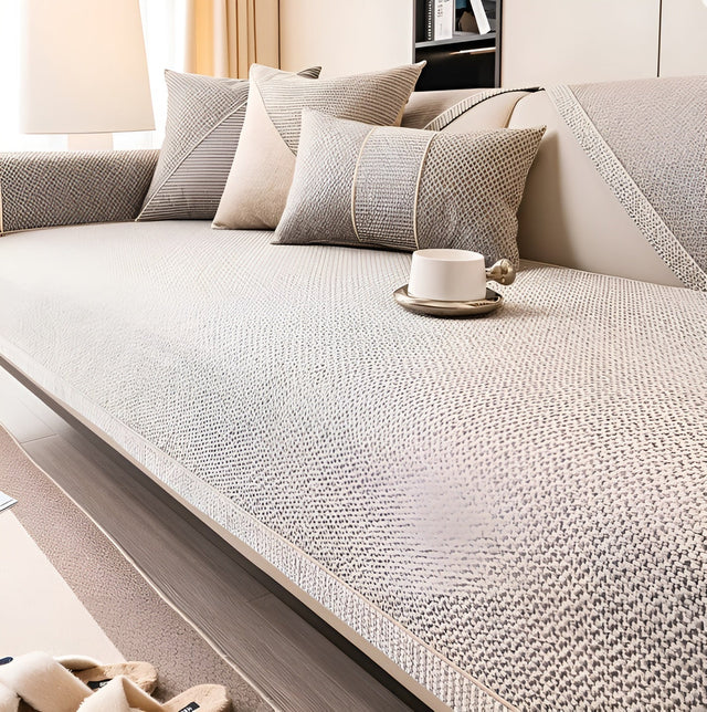 Soföverkast i bomullsblandning – Enkel och dekorativ | Perfekt för vilket vardagsrum som helst Carvallo