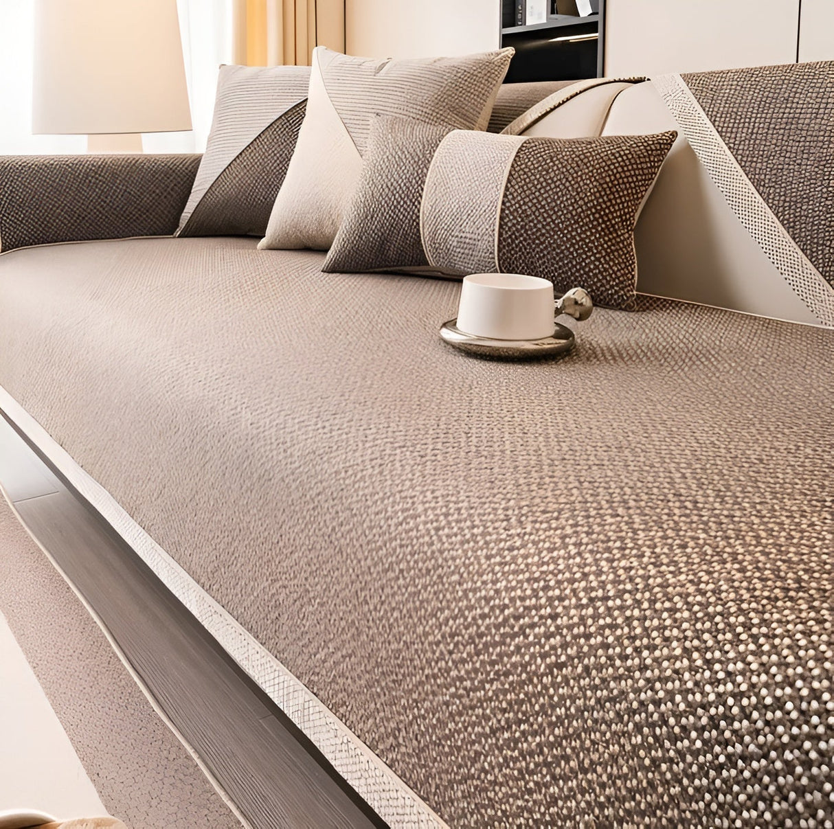 Soföverkast i bomullsblandning – Enkel och dekorativ | Perfekt för vilket vardagsrum som helst Carvallo