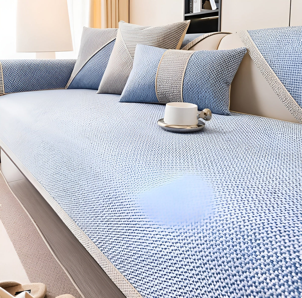 Soföverkast i bomullsblandning – Enkel och dekorativ | Perfekt för vilket vardagsrum som helst Carvallo