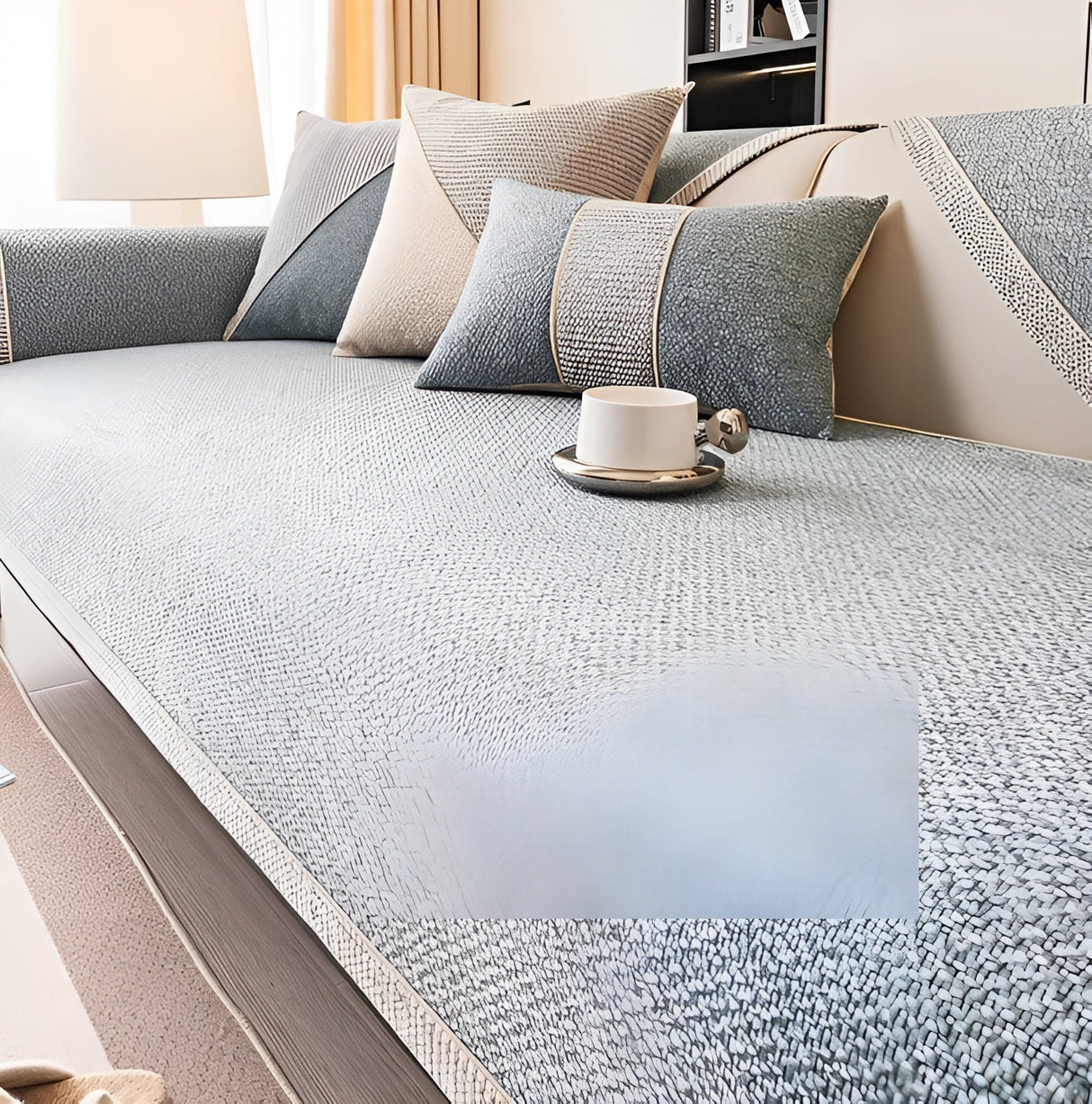 Soföverkast i bomullsblandning – Enkel och dekorativ | Perfekt för vilket vardagsrum som helst Carvallo