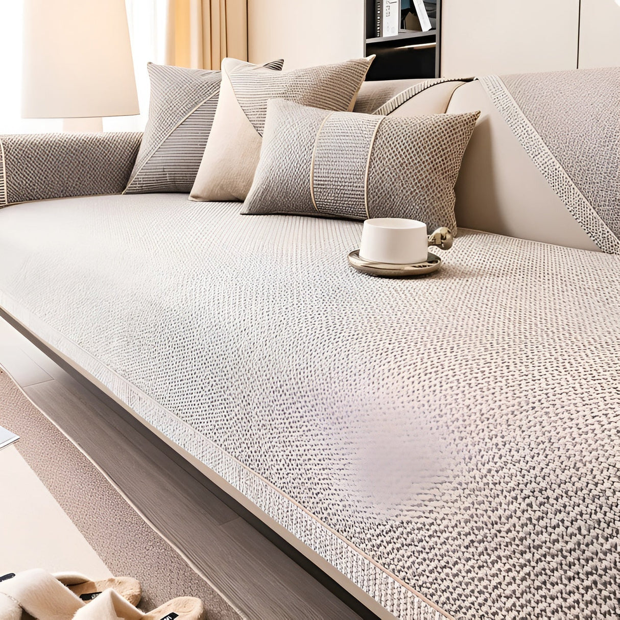 Soföverkast i bomullsblandning – Enkel och dekorativ | Perfekt för vilket vardagsrum som helst Carvallo