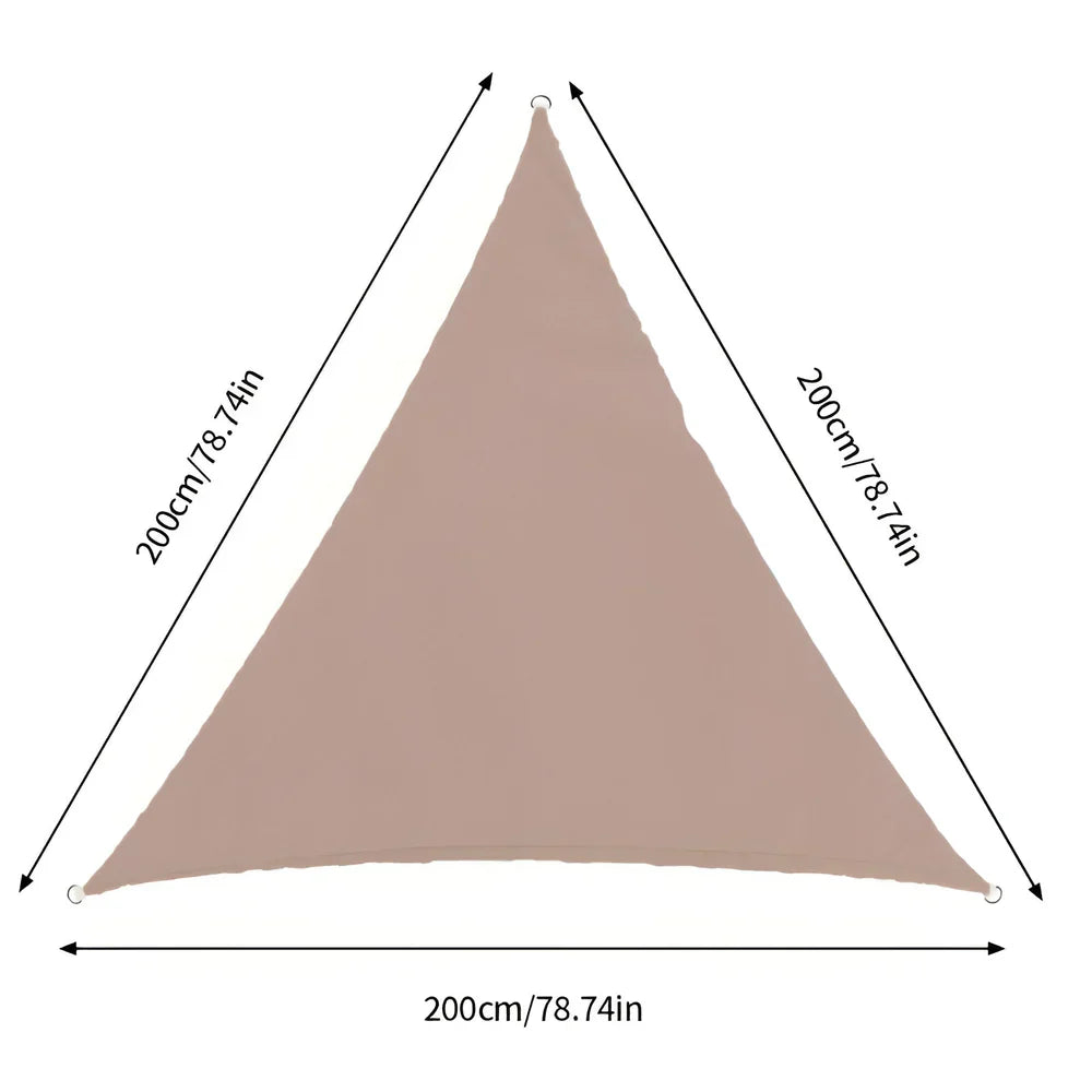 ShadeMaster – Vattenavvisande trekantigt UV solsegel med vikbart och bärbart design för utomhustäckning Carvallo