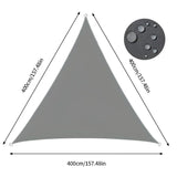 ShadeMaster – Vattenavvisande trekantigt UV solsegel med vikbart och bärbart design för utomhustäckning Carvallo