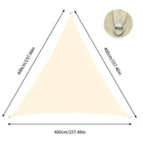 ShadeMaster – Vattenavvisande trekantigt UV solsegel med vikbart och bärbart design för utomhustäckning Carvallo