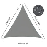 ShadeMaster – Vattenavvisande trekantigt UV solsegel med vikbart och bärbart design för utomhustäckning Carvallo