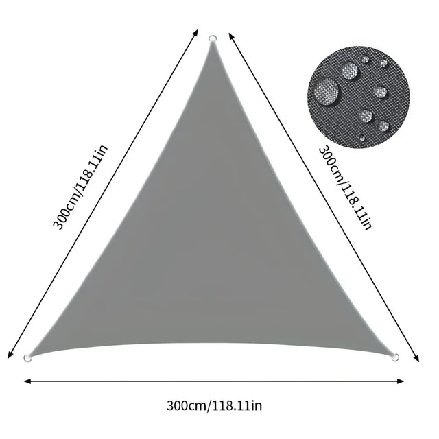 ShadeMaster – Vattenavvisande trekantigt UV solsegel med vikbart och bärbart design för utomhustäckning Carvallo
