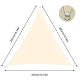 ShadeMaster – Vattenavvisande trekantigt UV solsegel med vikbart och bärbart design för utomhustäckning Carvallo