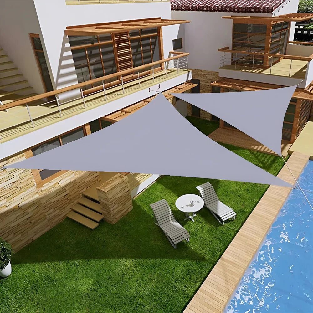 ShadeMaster – Vattenavvisande trekantigt UV solsegel med vikbart och bärbart design för utomhustäckning Carvallo