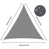 ShadeMaster – Vattenavvisande trekantigt UV solsegel med vikbart och bärbart design för utomhustäckning Carvallo