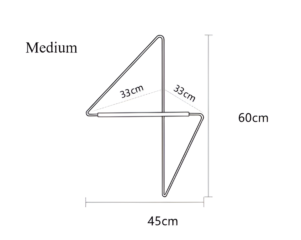 Modern geometrisk metallklädhängare – snygg och mångsidig förvaringslösning MILA Sverige