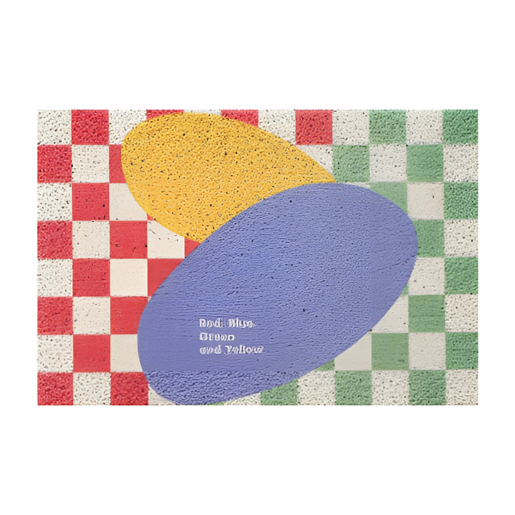 Från "Tillbaka till framtiden" inspirerad geometrisk dörrmatta – Stilren och slitstark entrématta Carvallo