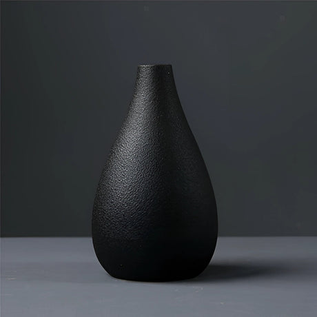 Elegant svart keramikvas för inomhus- och utomhusdekoration Carvallo