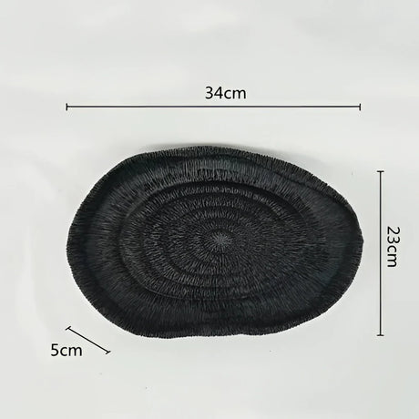 Samtida dekorativ skål i resin med naturinspirerad design - stiligt och mångsidigt accentstycke Carvallo