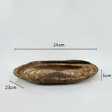 Samtida dekorativ skål i resin med naturinspirerad design - stiligt och mångsidigt accentstycke Carvallo