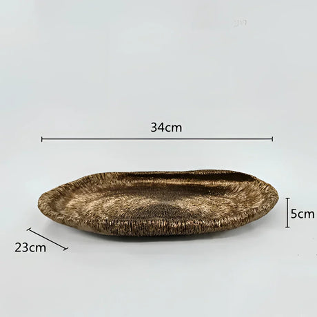 Samtida dekorativ skål i resin med naturinspirerad design - stiligt och mångsidigt accentstycke Carvallo