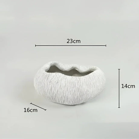 Samtida dekorativ skål i resin med naturinspirerad design - stiligt och mångsidigt accentstycke Carvallo