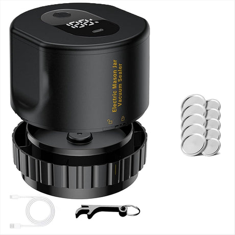 Elektrisk vakuumförpackare set för konserveringsburkar - Bevara färskheten på ett ögonblick Carvallo