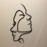 AbstractAffection Decor - Minimalistiskt par-huvudbild väggdekoration Carvallo