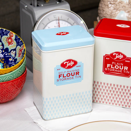 Retro burkset – Vintageinspirerade förvaringsburkar för mjöl, socker och skafferivaror MILA Sverige