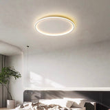 Ultra-tunn modern taklampa | Flush Mount LED för låga tak | Rund & dimbar Carvallo