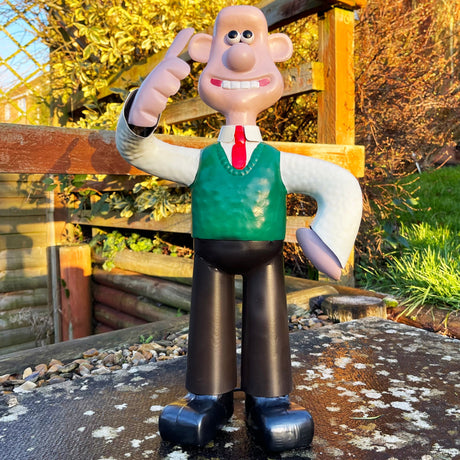 Wallace & Gromit Metal Garden Trio – Nyckfulla utomhusstatyer MILA Sverige