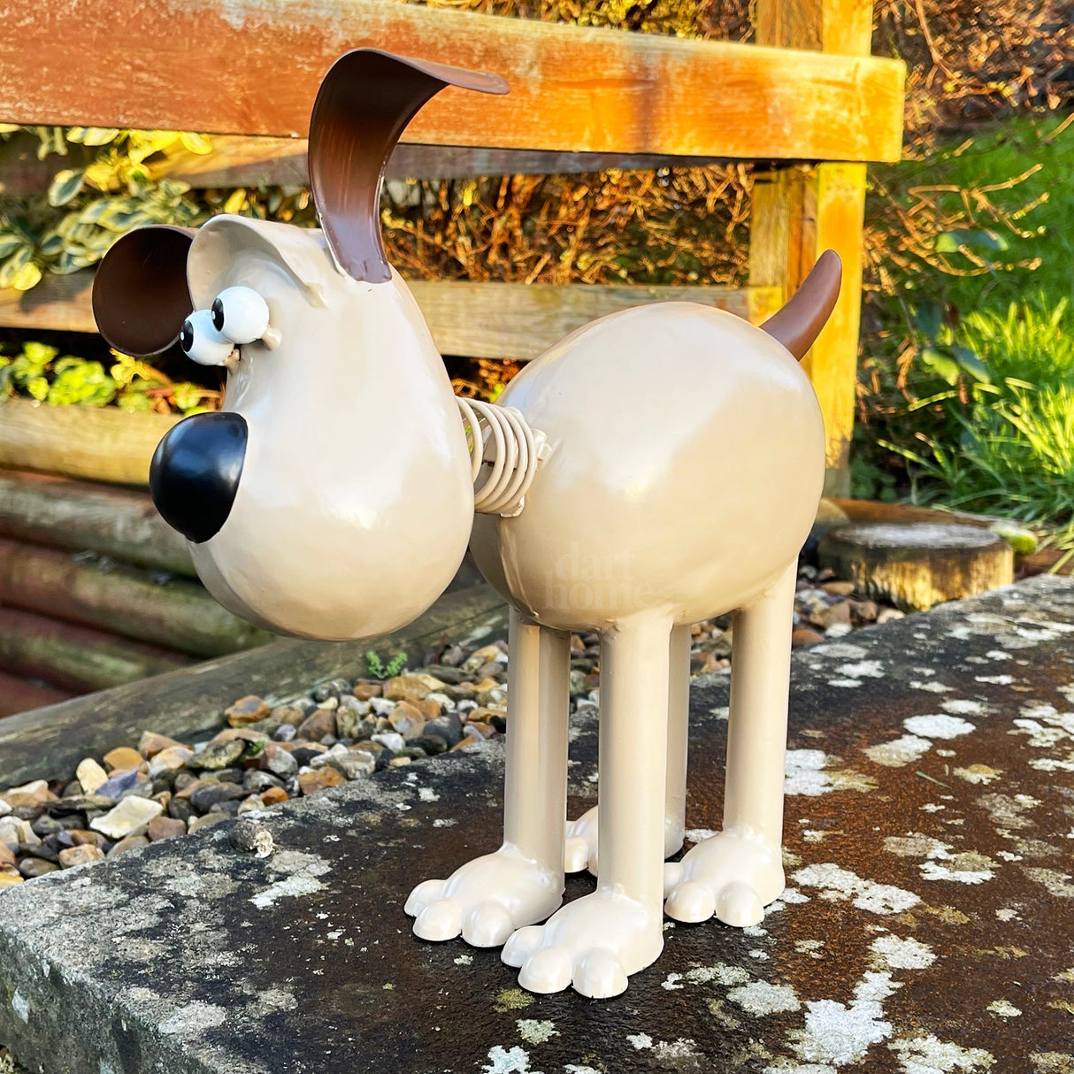 Wallace & Gromit Metal Garden Trio – Nyckfulla utomhusstatyer MILA Sverige