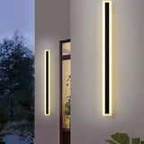 Utomhus LED Vägglampa i Minimalistiskt svart Carvallo