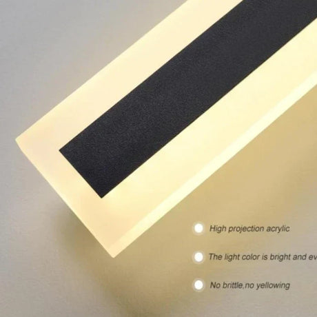 Utomhus LED Vägglampa i Minimalistiskt svart Carvallo