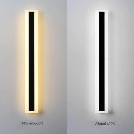 Utomhus LED Vägglampa i Minimalistiskt svart Carvallo