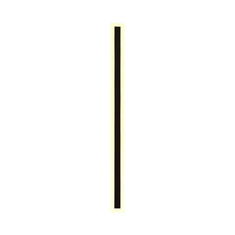 Utomhus LED Vägglampa i Minimalistiskt svart Carvallo