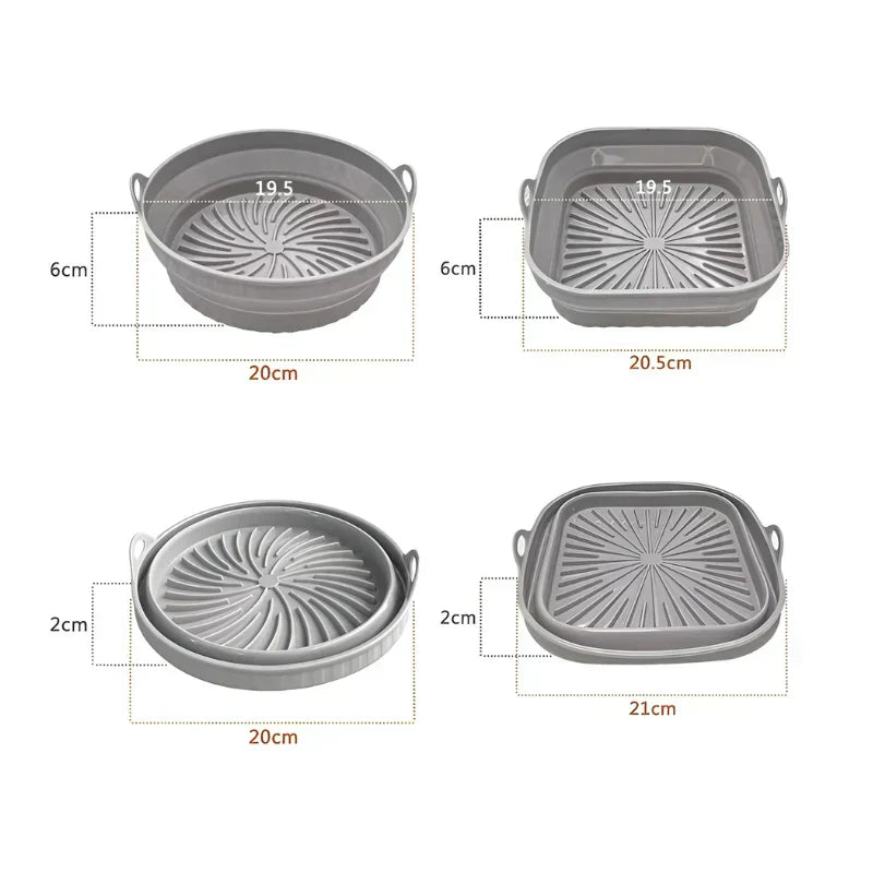 Värmebeständig silikoninsats för varmluftsfrityrkokare med non-stick beläggning Carvallo