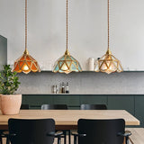 Klassisk Glasmålning Taklampa Carvallo