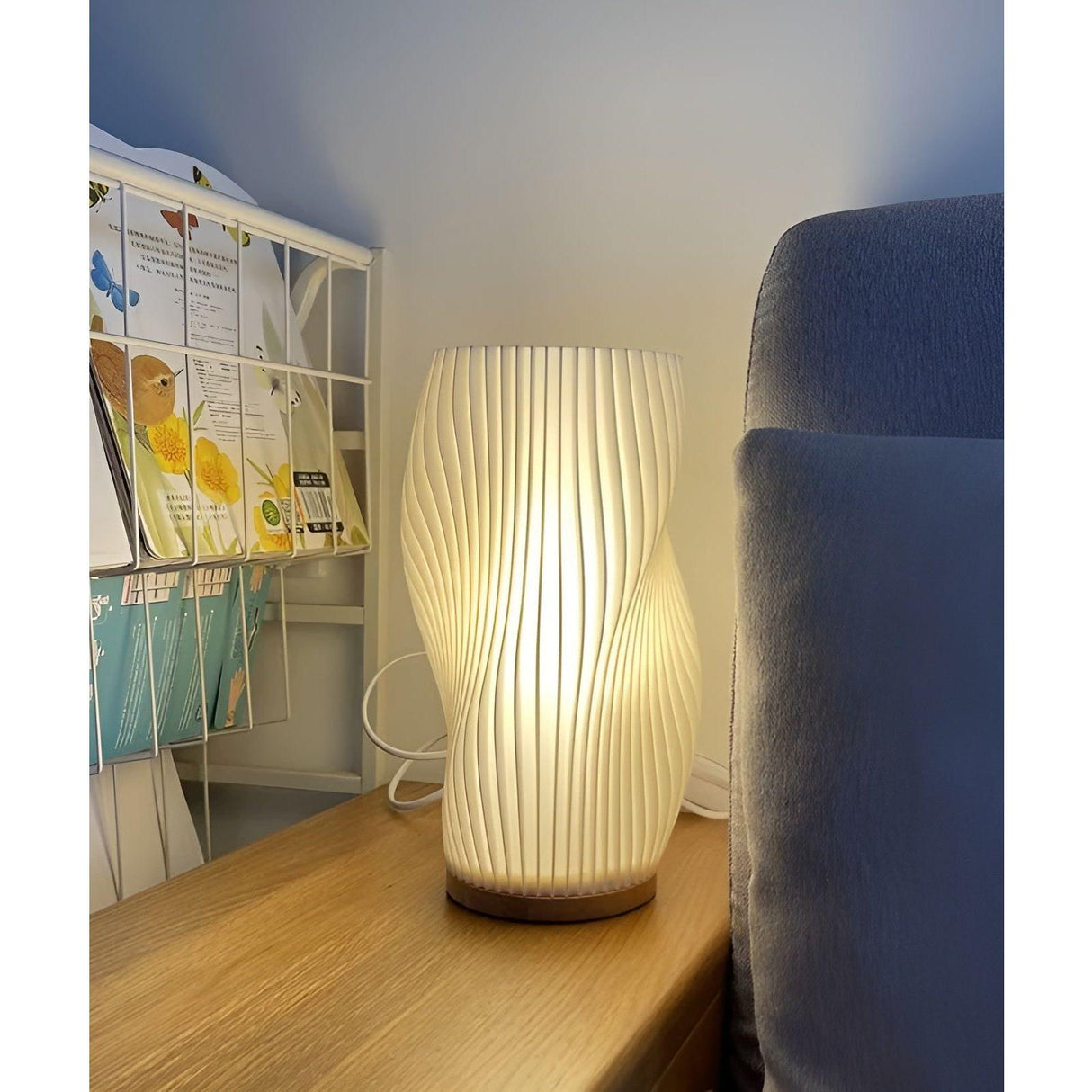 ChicPleats Lampa - Luksusig Fransk Kräm Ficklampor för en Mysig Atmosfär Carvallo