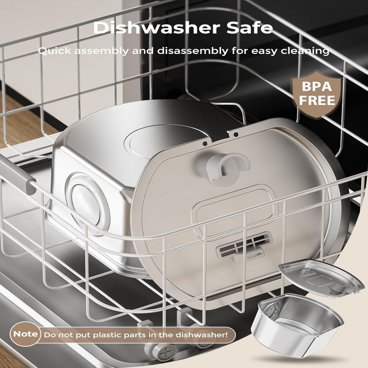 Carvallo Kattens Drickfontän i rostfritt stål | Strömmande vatten för bättre hydrering | Tyst & Hygienisk | 2,5 L kapacitet Carvallo