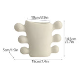 NordicBloom Vase - Minimalistisk Oglaserad Keramik Vaso i Nordisk Design Carvallo