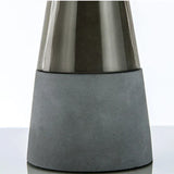 LumiSteel – Industriell Bordslampa i Stål med Glaskupa, Vintage Nattslampa Carvallo