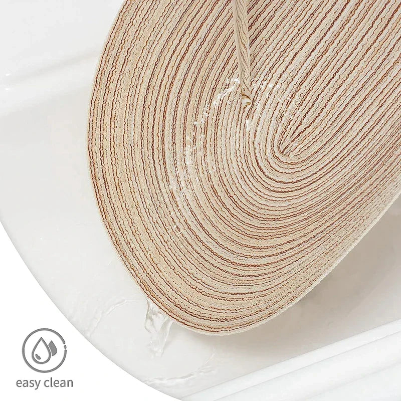 Handgjorda rustika boho bordsunderlägg - Vävda bordsunderlägg för hållbar och snygg matinredning MILA Sverige