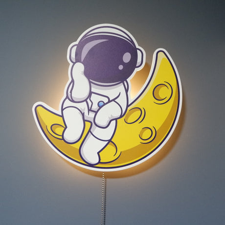 GalaxyGlow – Astronautvägglampa för barnrum Carvallo