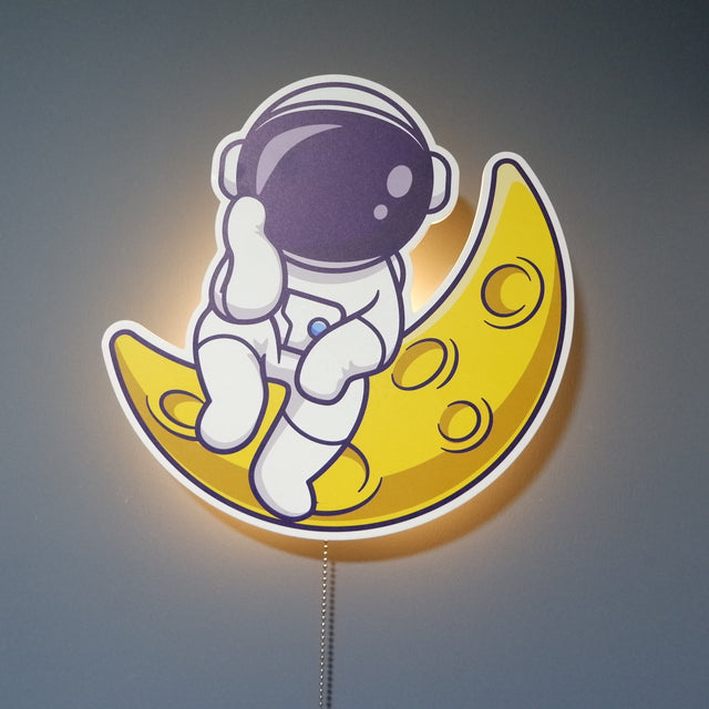 GalaxyGlow – Astronautvägglampa för barnrum Carvallo